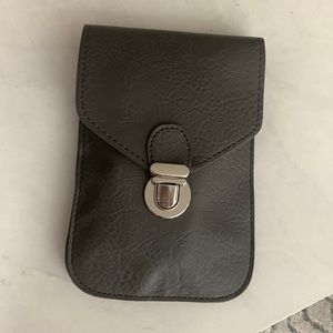 Charcoal Cross Body Purse Touch Screen Back